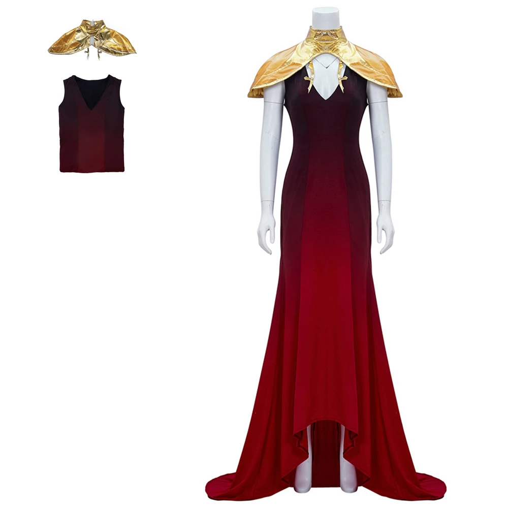 

Game Castlevania Cosplay Carmilla Costume Dress Outfits Red Sexy evening Dress Halloween Carnival Suit Adult Female Girls