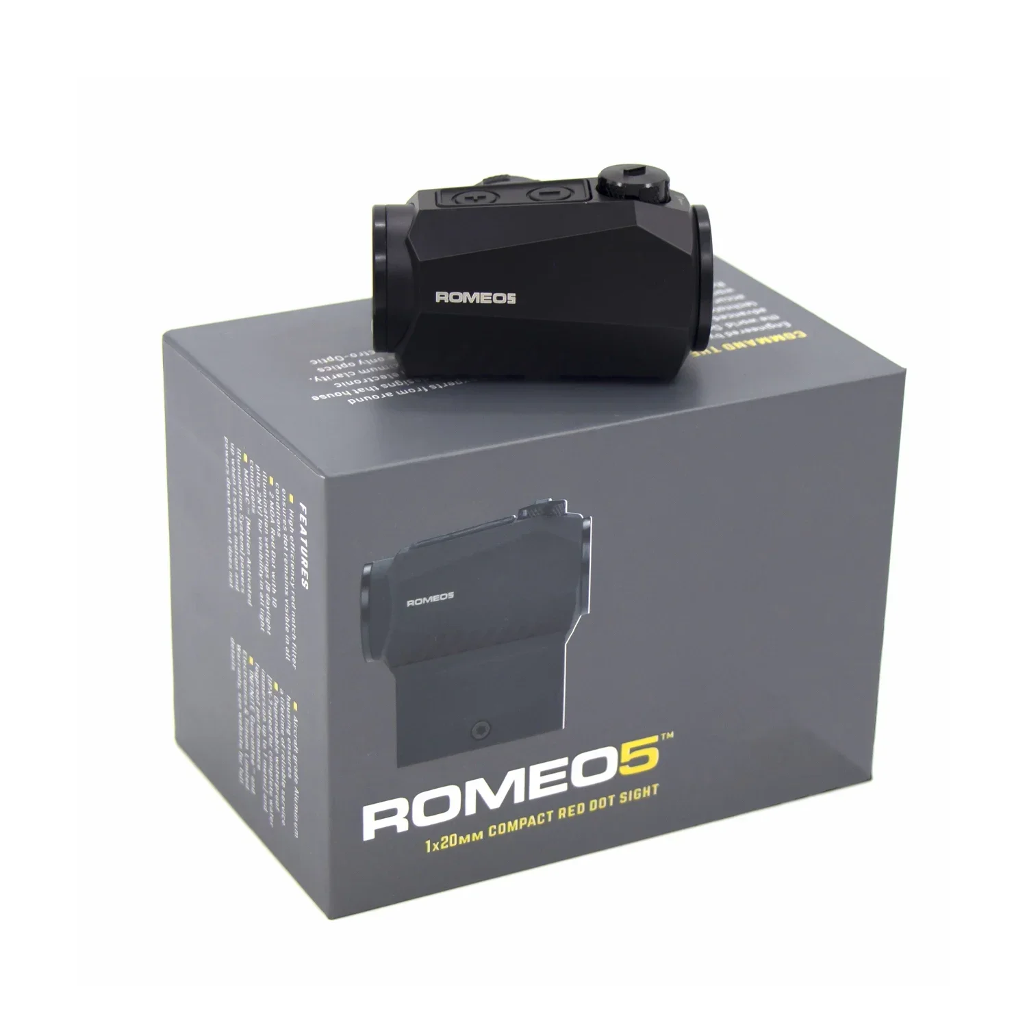 Original Romeo5 1x20 มม.2 Moa ยุทธวิธี Red Dot Sight Airsoft Riflescope ขอบเขตการล่าสัตว์ Motion Activated-SOR52001