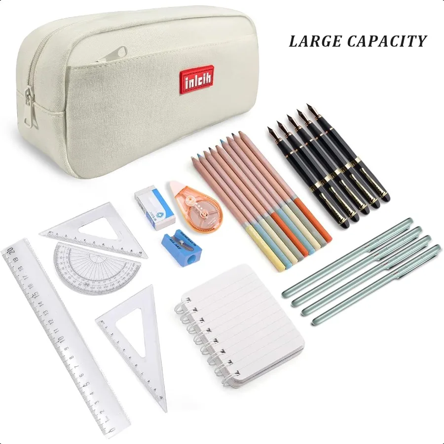 Pencil Case Large Capacity pencil pouch cute pencil case stationery plies pencil bags School plies for Student Teen Girs Boys w