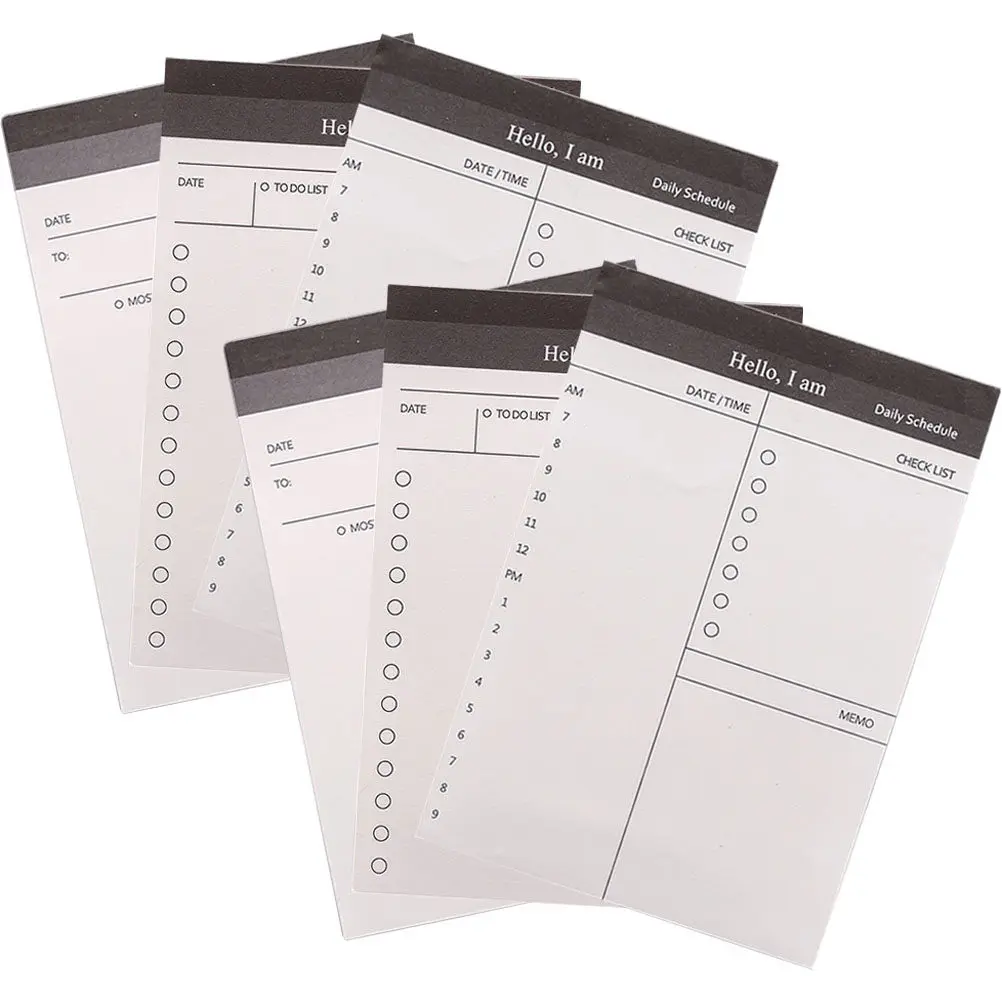 

Набор из 6 еженедельных планировщиков: легкие блокноты для расписания, ежедневные органайзеры, ежемесячные академические планировщики, записные книжки.