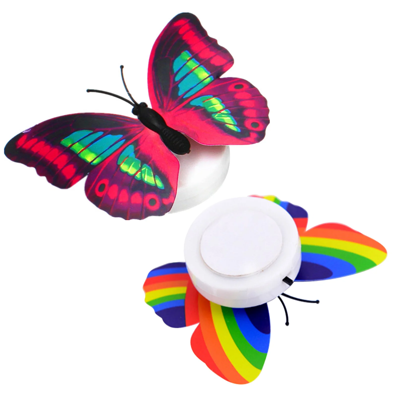 

2pcs 3D LED Colorful Decorative Light Stick on Wall Night Light for Xmas Festive Garden Home Party (Mixed Colors)