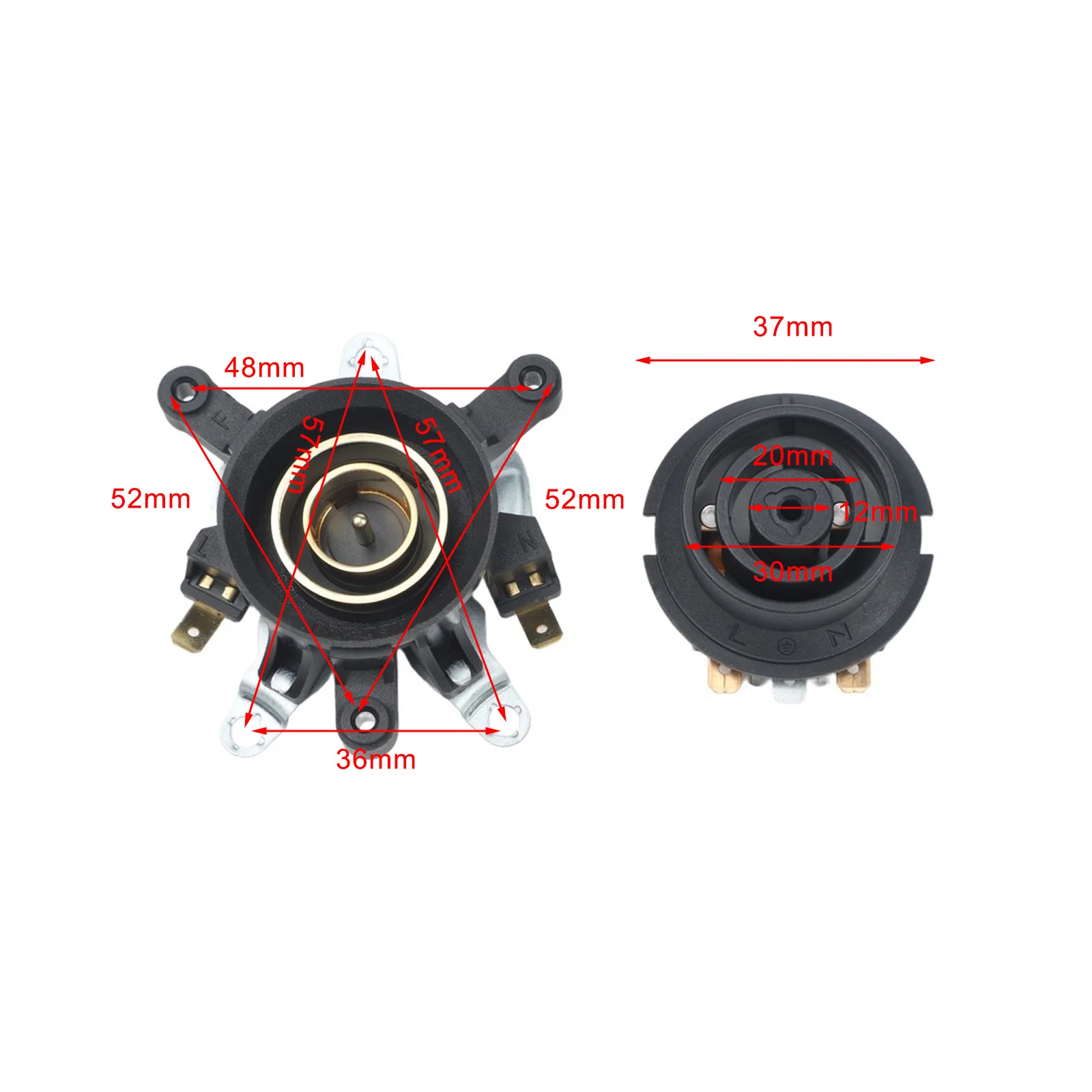 2PCS Electric for kettle Thermostat Temperature Switch Connector Replacement Kit Base Coupler for Electric for kettle Models and