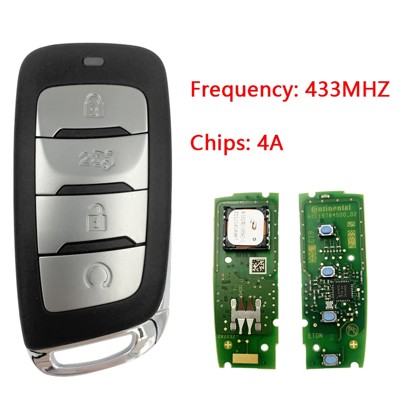 

for Changan CS35Plus 2018-2019 Original genuine 4A chip 433MHZ smart key card CN035015