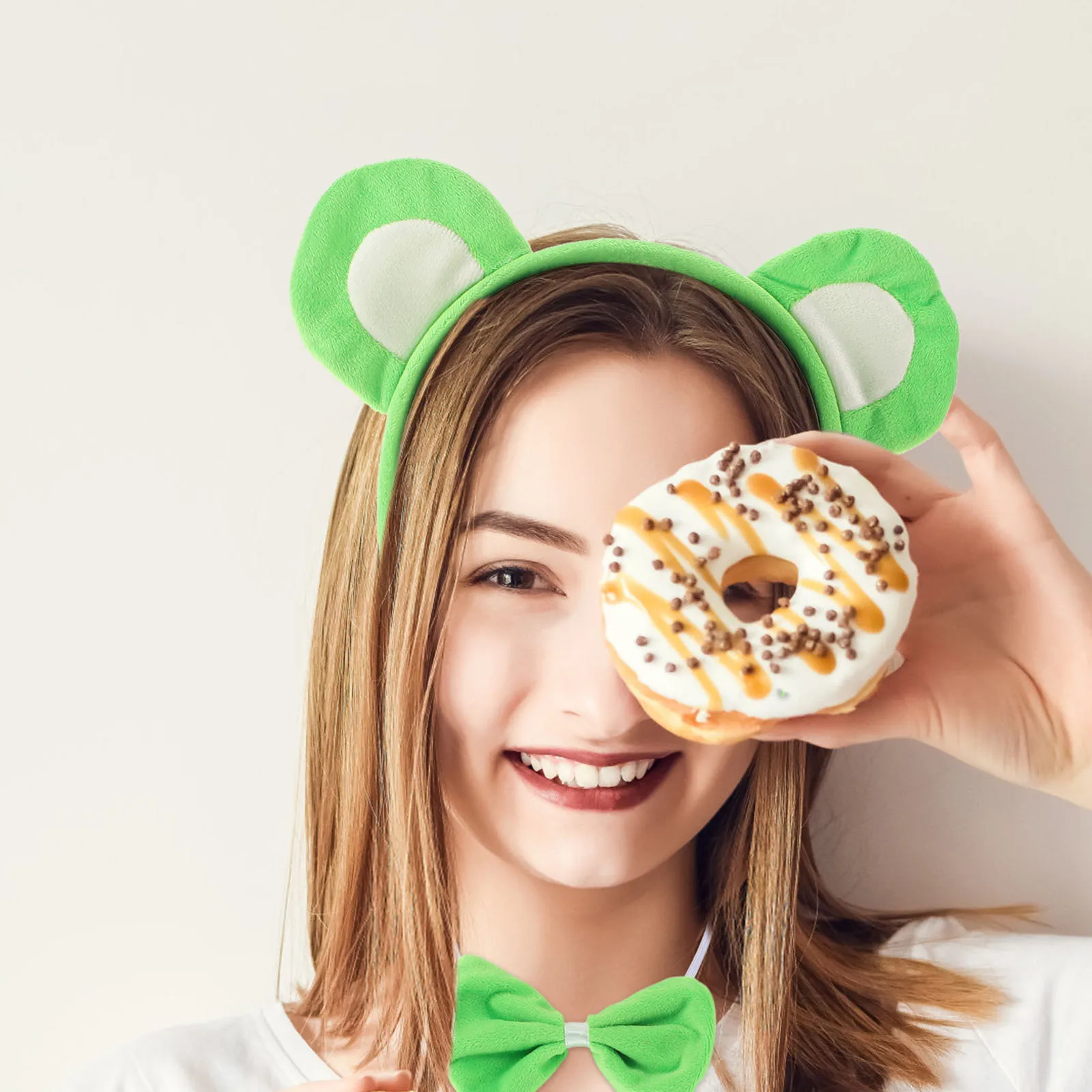 

Bear Ears Set Animal Tail Costume Halloween Bear Costume Accessories Women Men Adult Halloween Party Cosplay Christmas