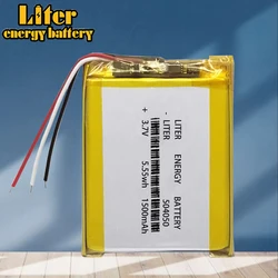 3 line 504050 3.7V 1500MAH (polymer lithium ion / Li-ion battery ) for Smart watch,GPS,mp3,mp4,cell phone,speaker