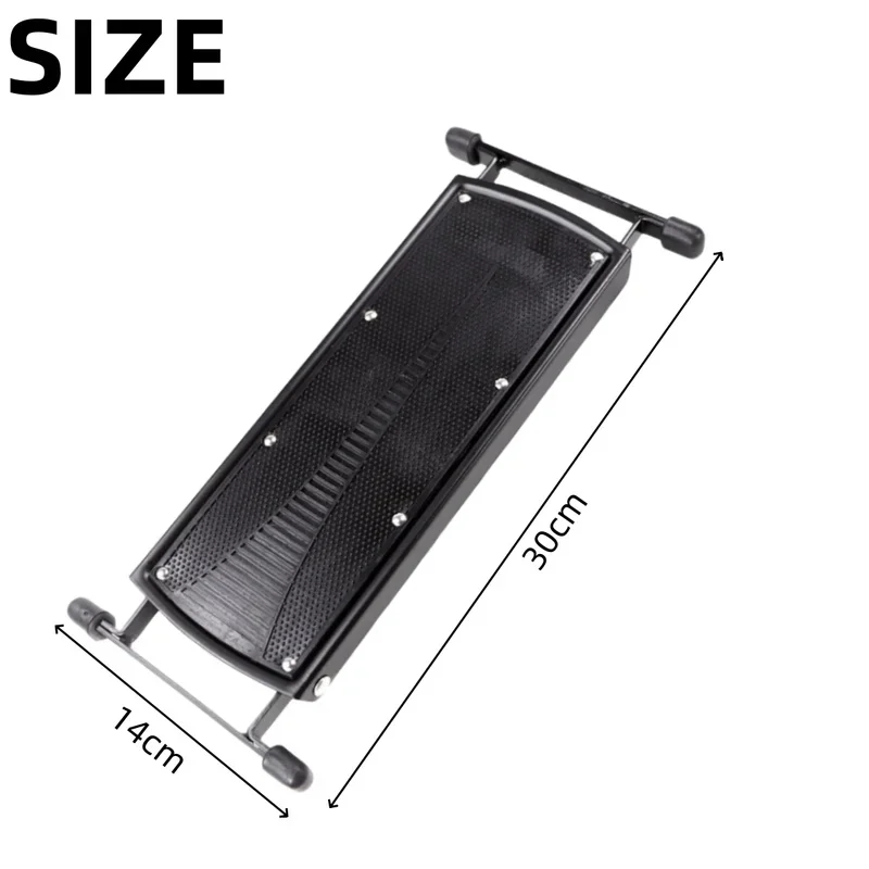 Adjustable Metal Folding Guitar Foot Rest, 6 Height Positions Anti-Slip Rubber Pad Guitar Performance Accessory