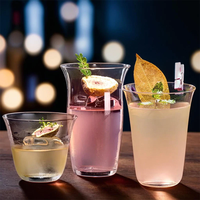 Classical Colin Cups, Japanese Style Thin Cocktail Glasses Cups, Highball Whiskey Cup, High Wave Drink Juice Glass Cup, Bar Tool