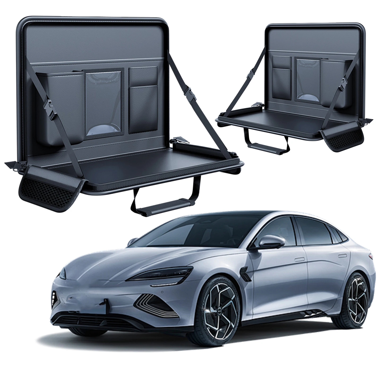 

Car Tablet Laptop Holder Save Interior Space Car Steering Wheel Tray Car Seat Organizer for Both Front and Rear Seats