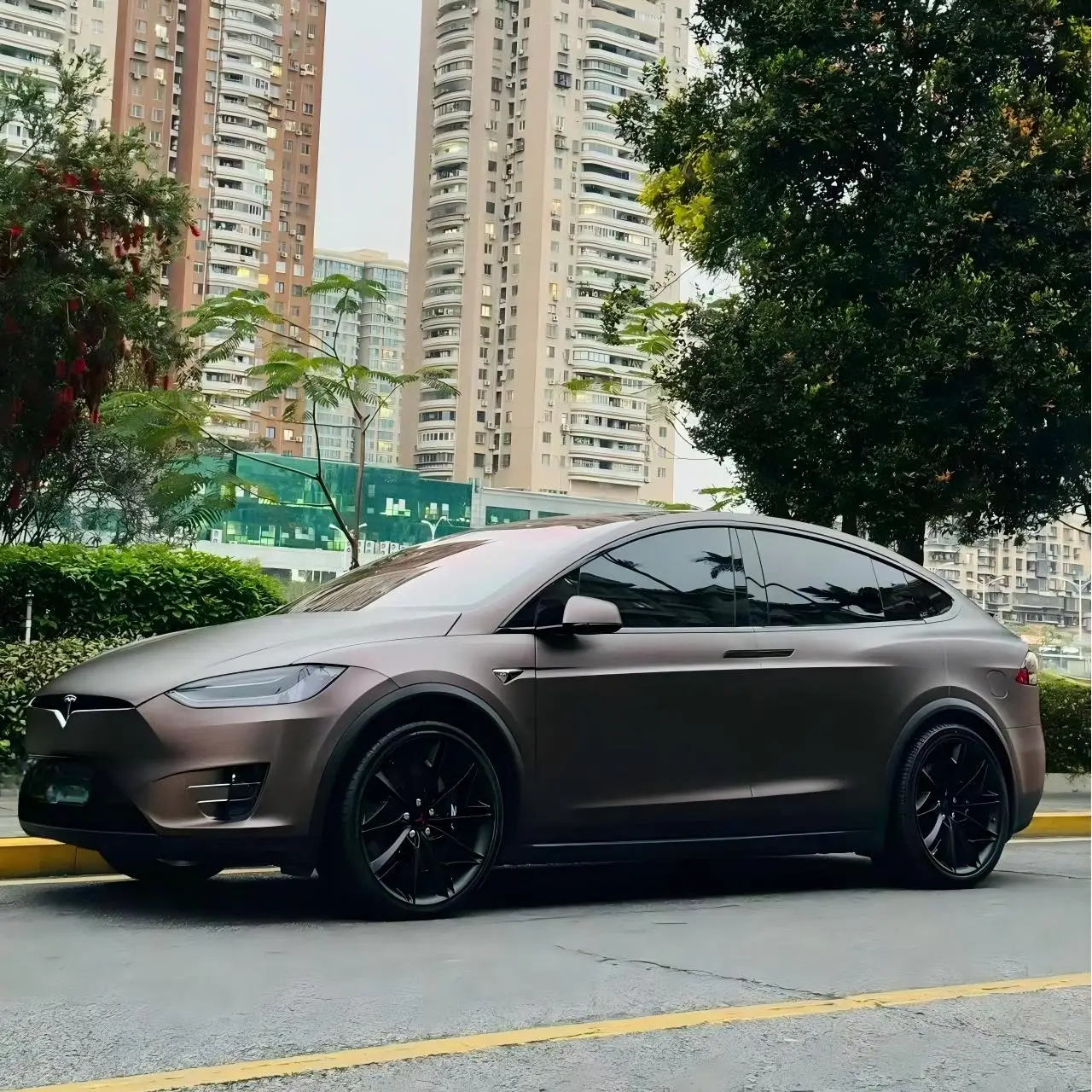 

Пленка TPU Ultra-Matte с эффектом самовосстановления для защиты цвета кузова, изменяющая цвет, матовая, цвет Demon Flame Shadow Brown