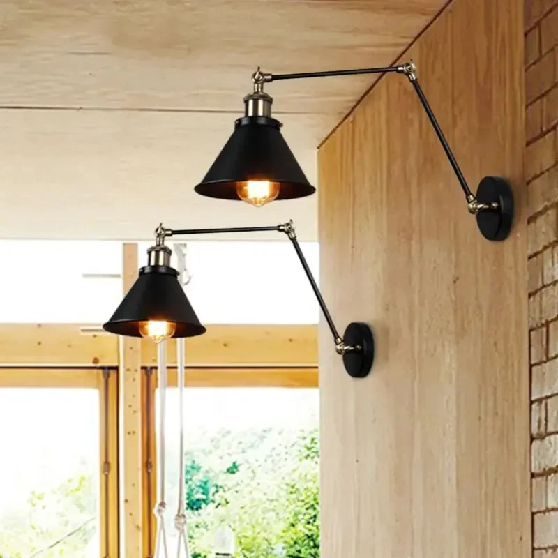 

DAMIASMIL Vintage Wall Lamp for Living Room Dining Room Bedroom Corridor Entrance Bracket Light Home E27 Lighting Fixtures