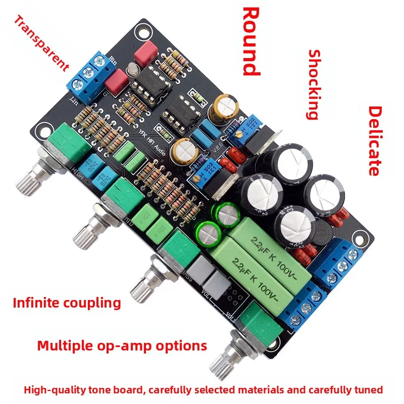 

LME49720 Операционный усилитель OP275 Плата лампового предусилителя OPA2107 Обновление тональной платы Усилителя HIFI Плата настройки