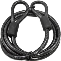 Security Anti-Theft Bike Lock Chain With Keys Anti-Theft Security Steel Wire Rope Cable For Motorcycle Electric Scooter