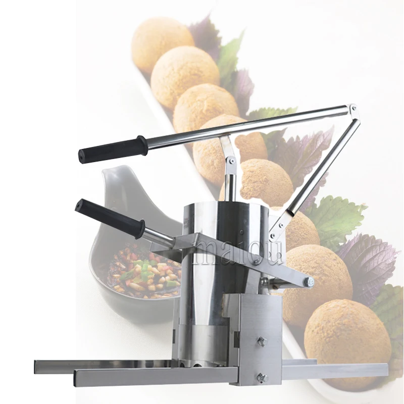 

Commercial Manual Stainless Steel Meatball Forming Machine/Mini Hand Press Vegetable Ball Making Machine