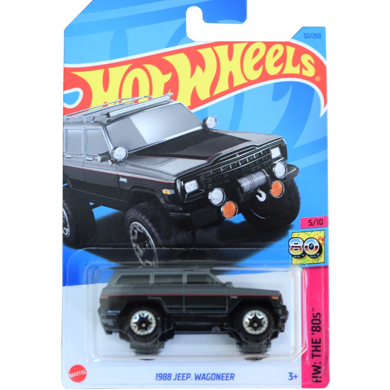 JEEP WAGONEER-ruedas de Metal fundido a presión, modelo vehículos de juguete de coleccionismo, 2023, 1/64, 1988