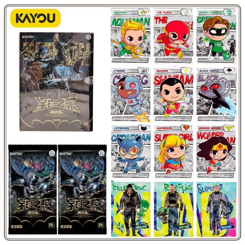 In Stock KAYOU DC Collection Card High Popularity Star Hero Arthur Curry Martian Manhunter Character Cards Boys Girls Game Card