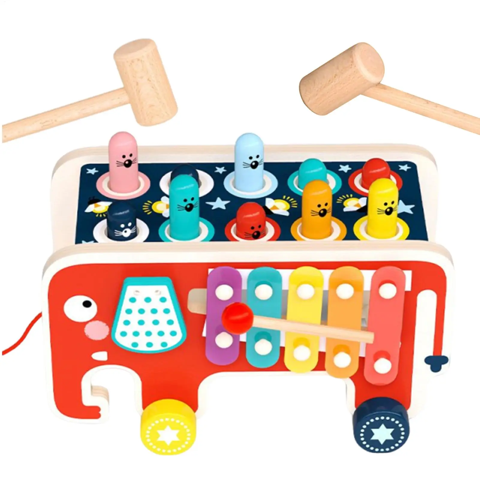 子供向けの音楽玩具 木製打楽器 カラフルな木製シロフォン 教育用音楽玩具 モータースキルを育む