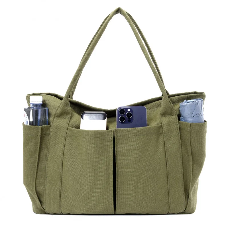 

Travel Canvas Handbag Fashion Large Capacity Cotton Shopping Tote Bags Reusable Women Shoulder Bag