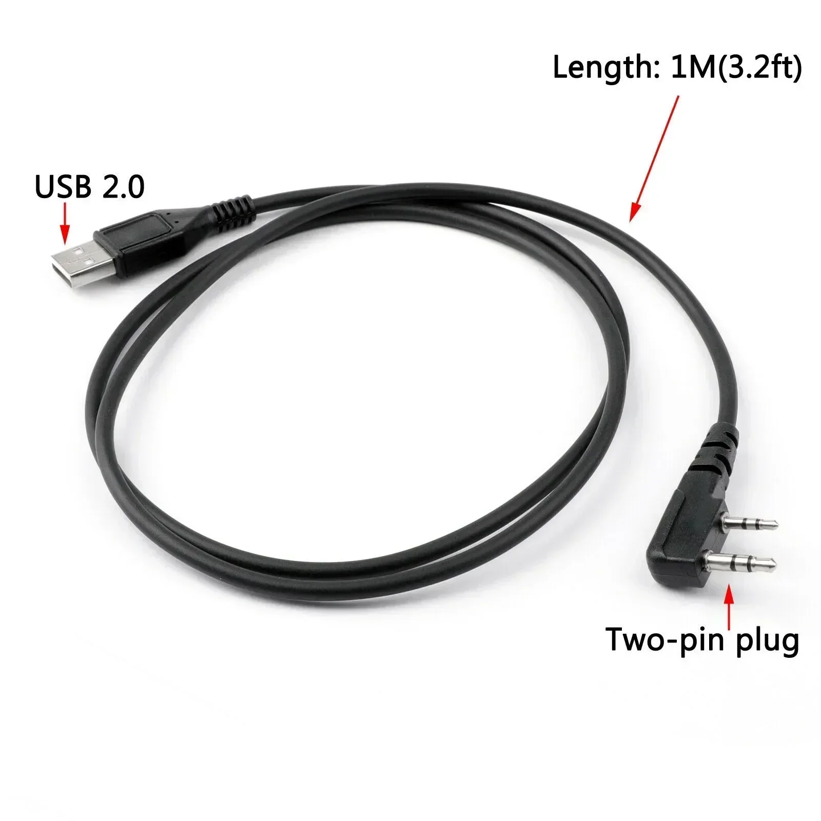 DM-5R DMR Kabel do programowania cyfrowego Walkie Talkie USB do Baofeng z wtyczką sterownika CD typu 1X 2,5 mm i 1X 3,5 mm