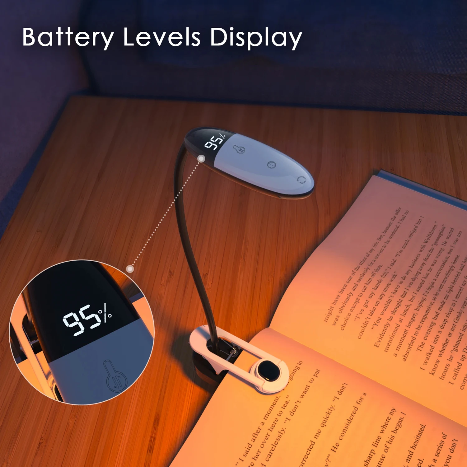 Mini Lampe de Lecture LED avec réinitialisation Réglable, Compacte, Questionne et Portable, Idéale pour la Lecture de Nuit, Polyvalente, Nouveauté