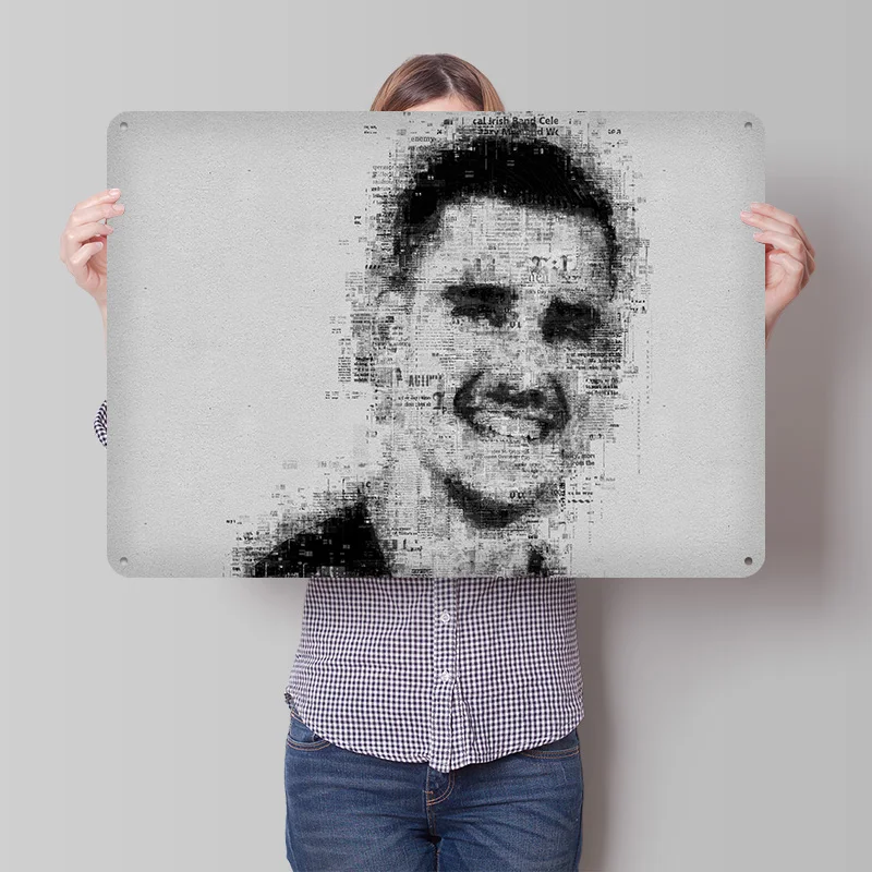 Antoine Griezmann Football Printed Poster Customized Retro Wall Art Vintage Metal Tin Signs for Home Man Cave Decoration Room