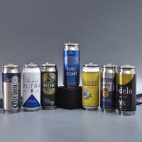 500ml Thermos Stainless Steel Cup Creative Beer Can Insulated Cup Vacuum Cups with Straw Cold Keeper Cola Cans Insulated Bottle