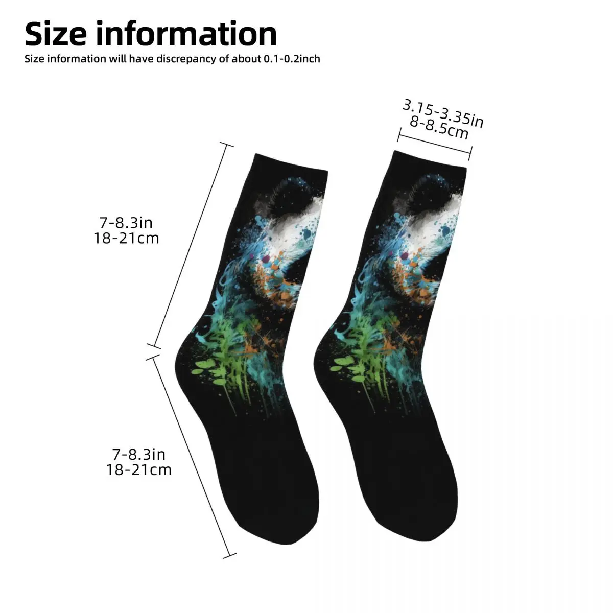 Calcetines Unisex con estampado 3D de animales, leones, tigres y gorilas, para exteriores, estilo callejero