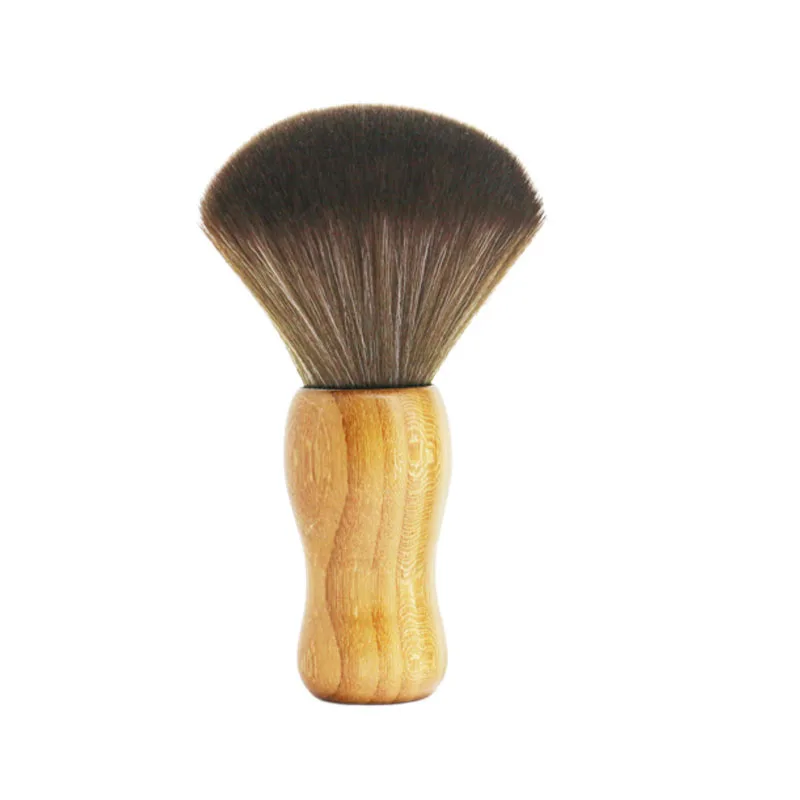 Wood Handle Neck Duster Brush, Professional Grooming Tool
