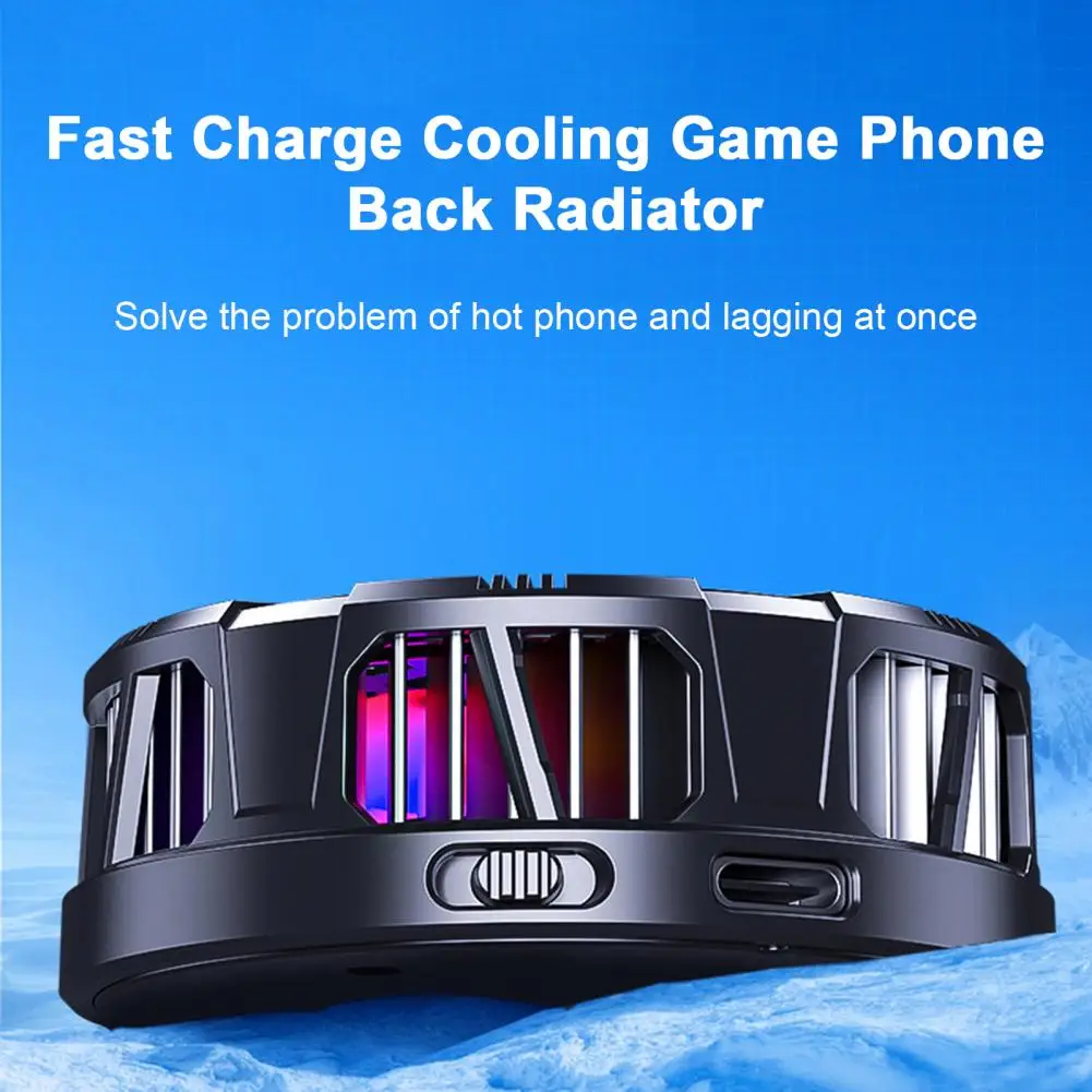 High-performance  Professional Mobile Phone Cooler Air-cooled Cooler 5V/2A Phone Cooler Fan Low Noise   Game Component