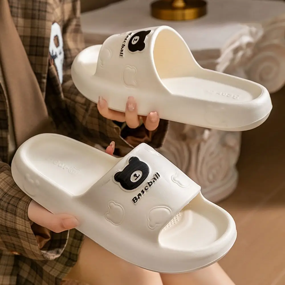 Shoes Non-Slip Simple Slippers Soft Solid Color EVA Slippers Thick Sole Quick-drying Comfortable Sandals Summer