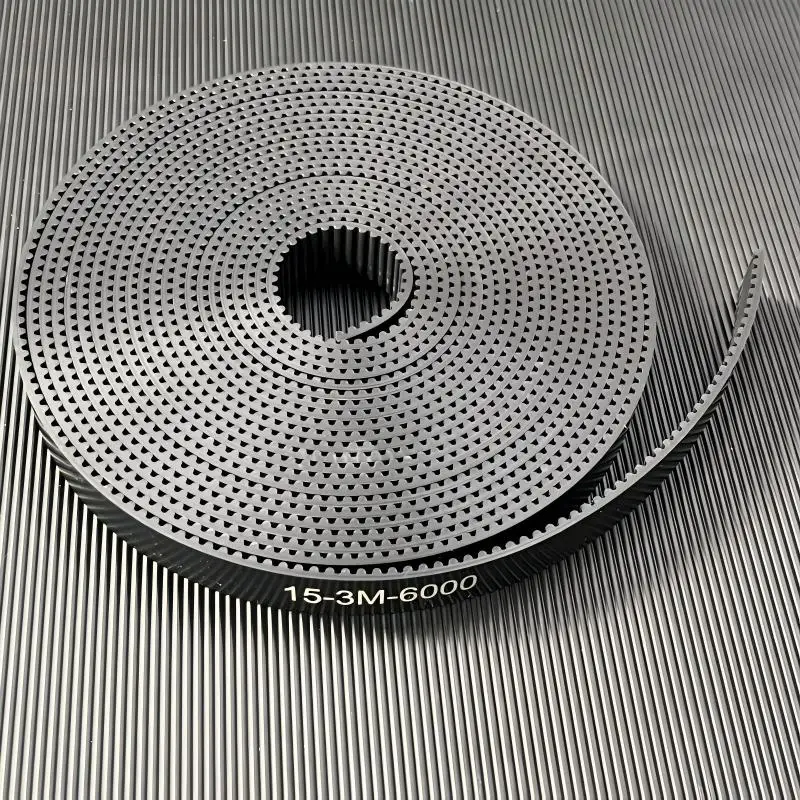

1PCS Large Format Printer Black Long Timing Belt 15-3M-6000 Rubber for Conveyor Belt Machine New Condition