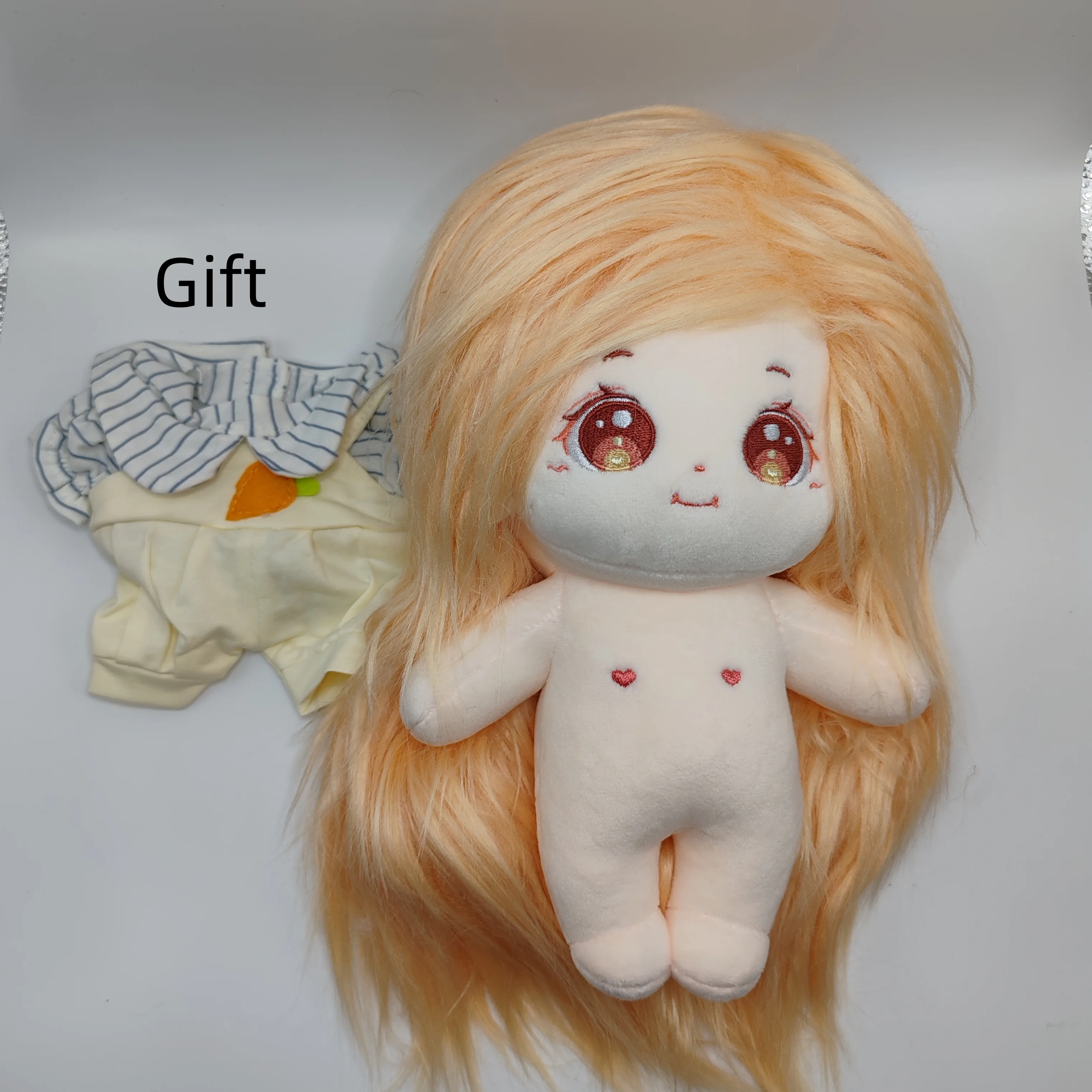

20cm Random style Baby Doll with hair Plush Doll's Toy Dolls Accessories for our generation Korea Kpop EXO idol Dolls Gift
