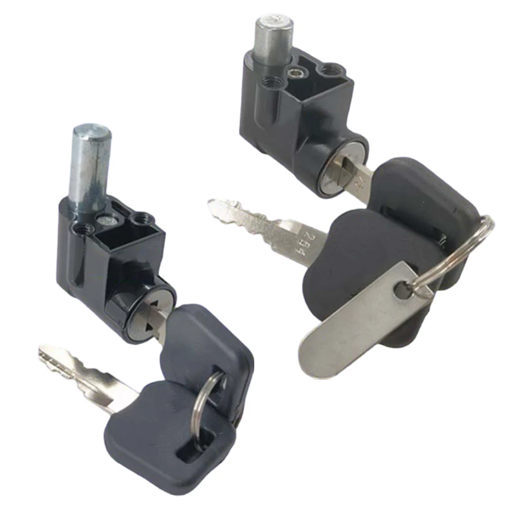 1set For Hailong Battery Case Power Lock & Key For Hailong 1 Battery Case 1-2 Battery Ebike Lock Cycling Accessories