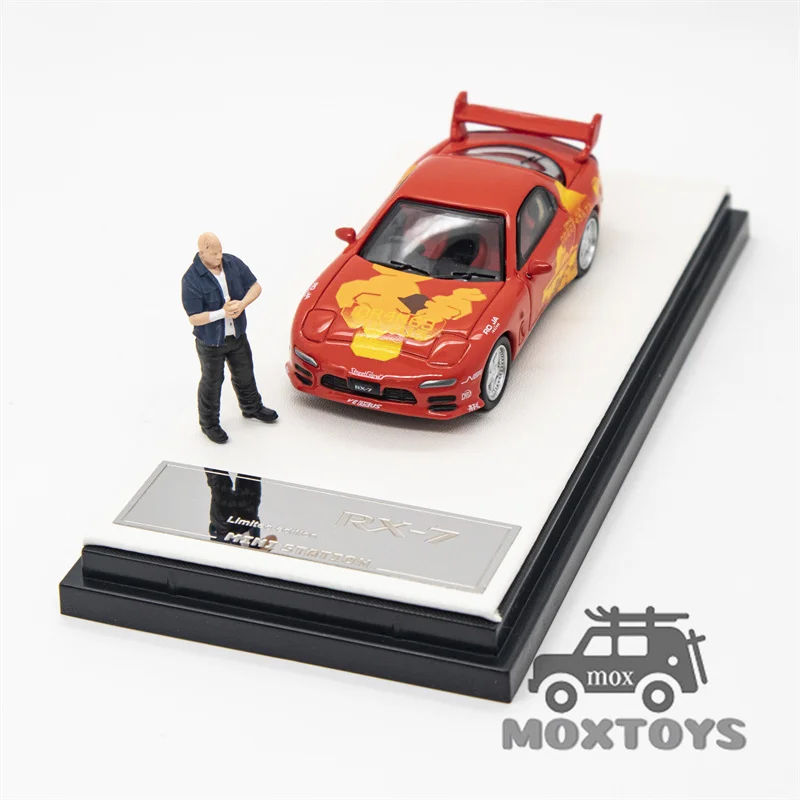 Mini Station 1:64 RX-7 Orange Fast & Furious limited499 Diecast Model Car