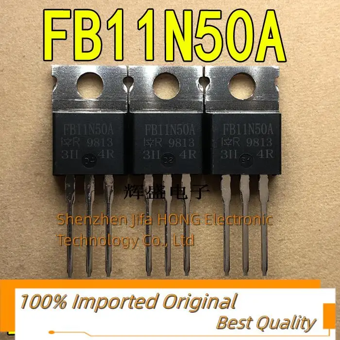 10PCS/Lot  FB11N50A IRFB11N50 IRFB11N50APBF IR TO-220 MOSFET 11A 500V N-Channel Best QualityReally Stock Original