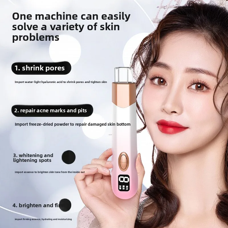 

Нано-микрокристаллический интродьюсер без игл, гидрометр для омоложения кожи, портативный электронный косметический прибор