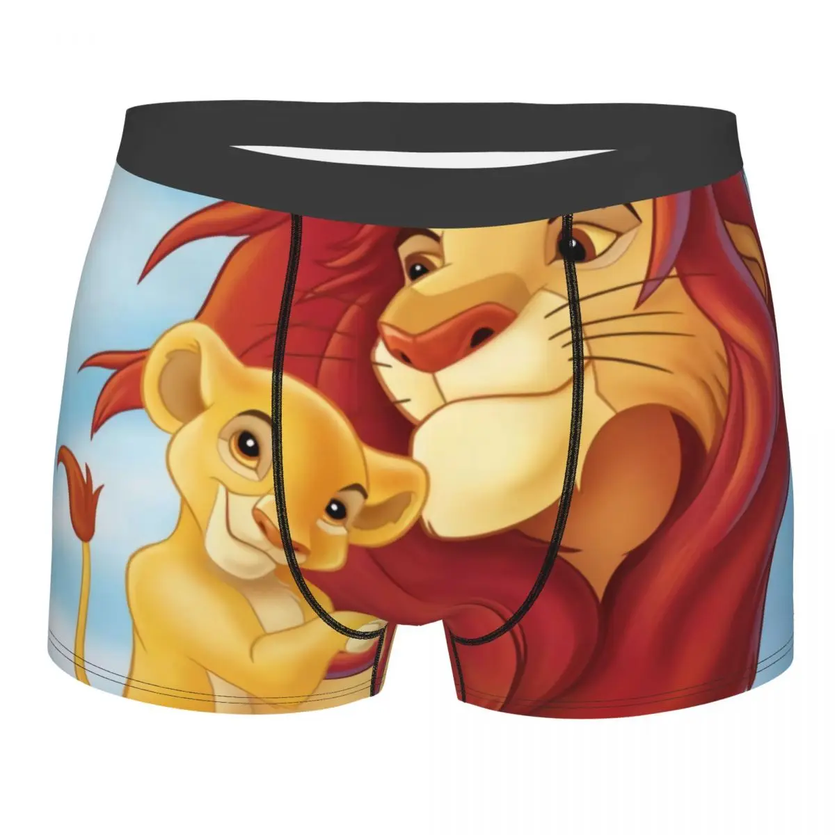 Customized Cool King Lion Simba Boxers Shorts Panties Male Underpants Breathable Hakuna Matata Briefs Underwear