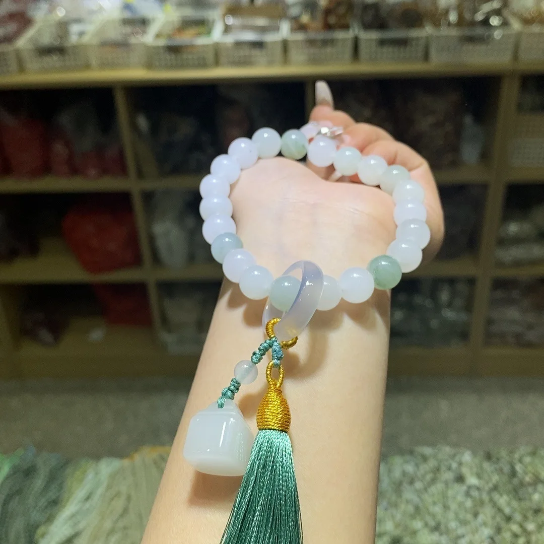 

Tianshan Cuirun Ring Tassel Handheld Simple Finger Wrap Soft Ancient Han Style Accessories Play Bracelet Women's