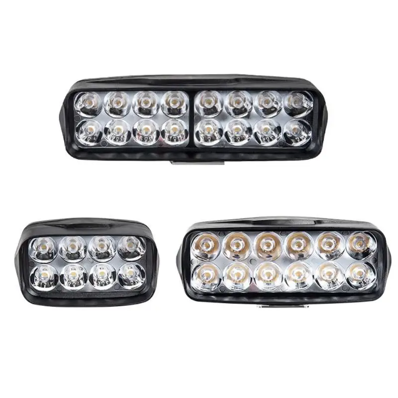 Motorcycle Headlight 8/12/16 LED: Driving Lights Waterproof Auxiliary Headlight Scooter External Spotlight Fog Light Accessorie