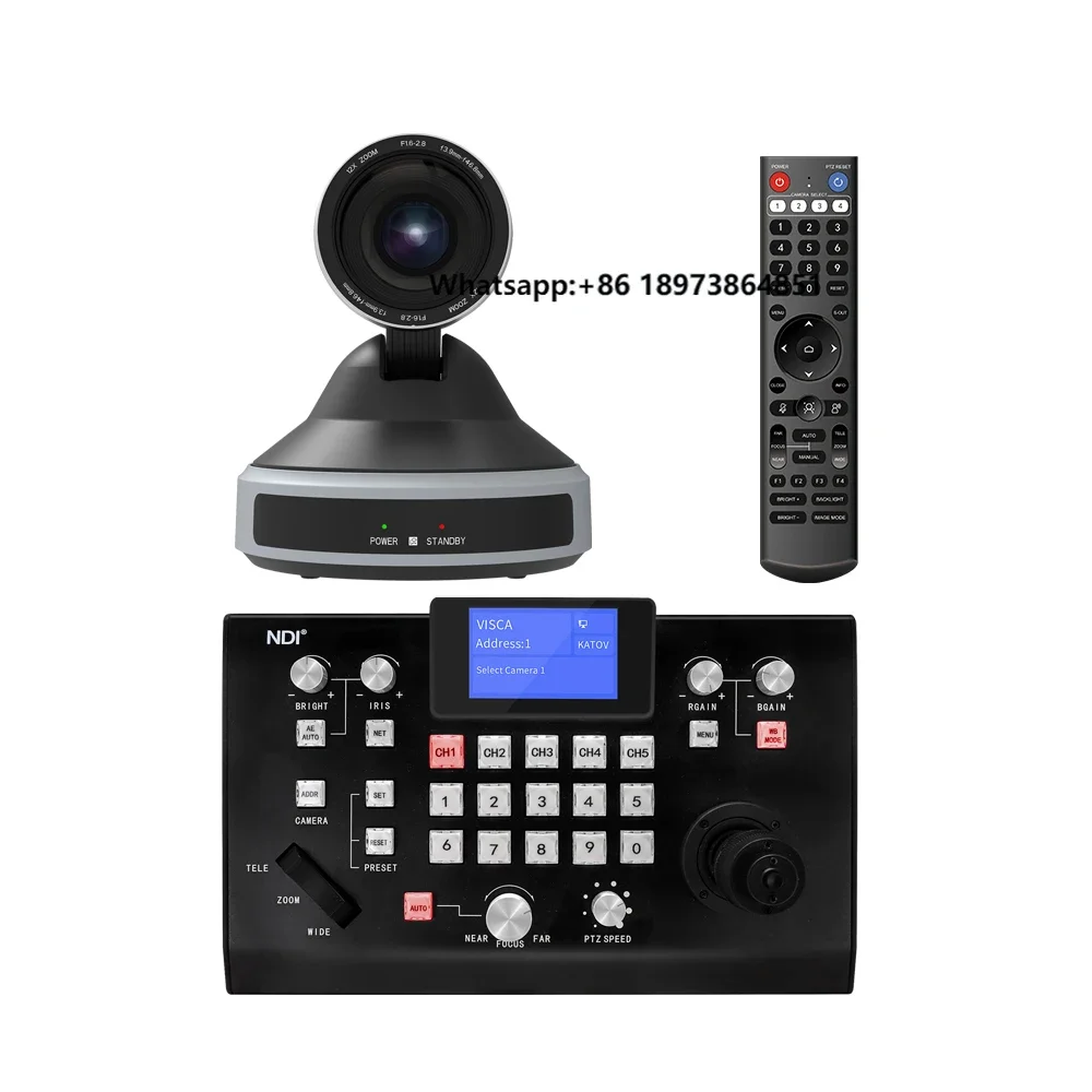 

Hot Sale NDI PTZ POE 4K 12/20x Zoom Multi-functional Audio Video Recording Devices Conference