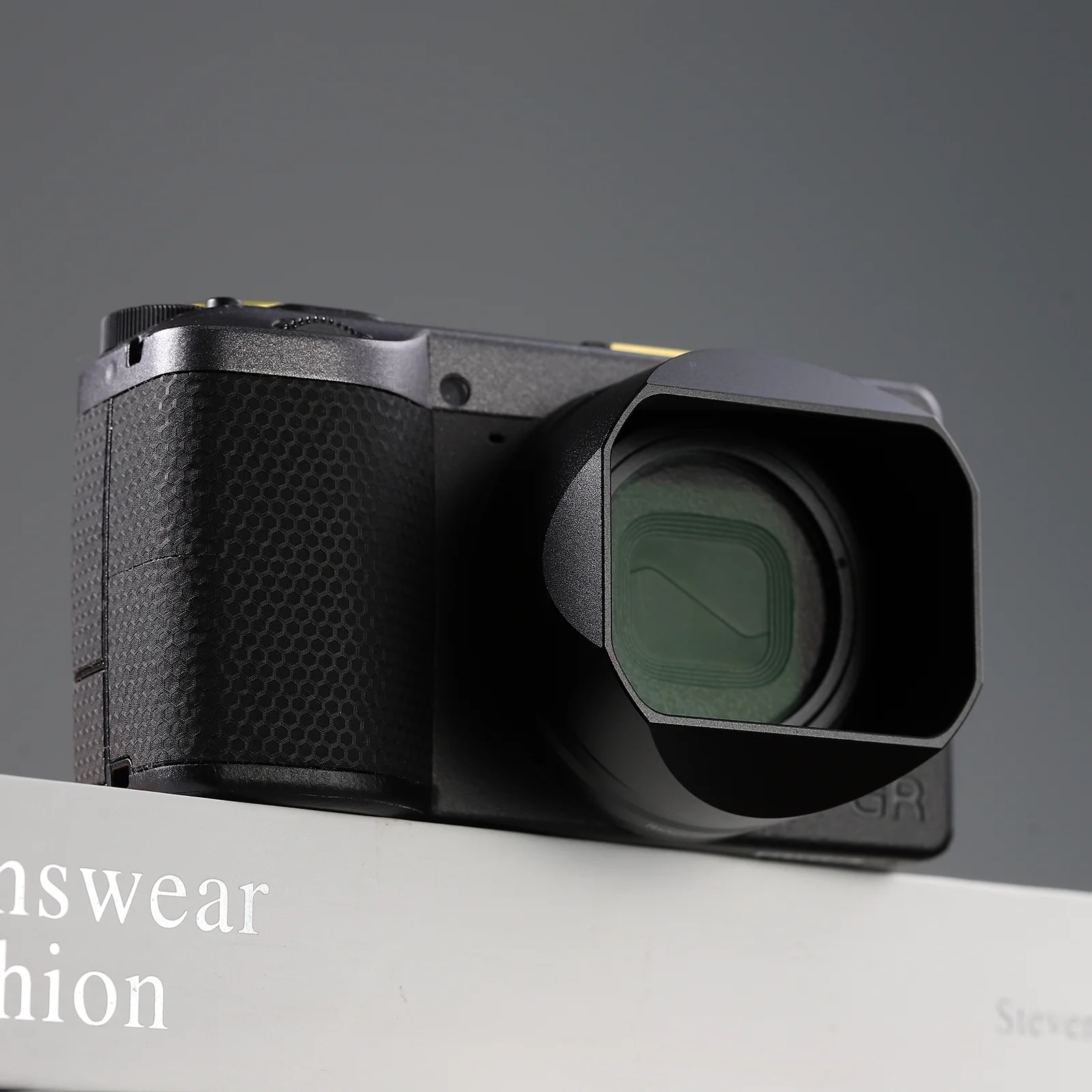 أغطية عدسات مربعة معدنية من Haoge لملحقات كاميرا RICOH GRIV GR4 LH-GR4 #1