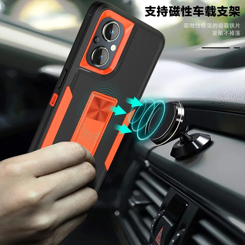 Kickstand Case For OnePlus Nord N20 5G Cover Shockproof Magnetic Holder Adsorption Phone Covers One Plus Nord N 20 Nordn20 Cases