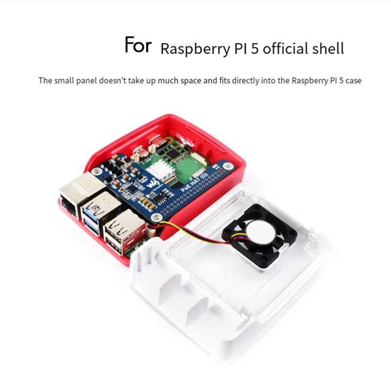 

Плата расширения питания Waveshare Poe для Raspberry Pi 5 Ethernet 5 В 5 А Поддержка 802.3Af/At Стандартные платы расширения сети