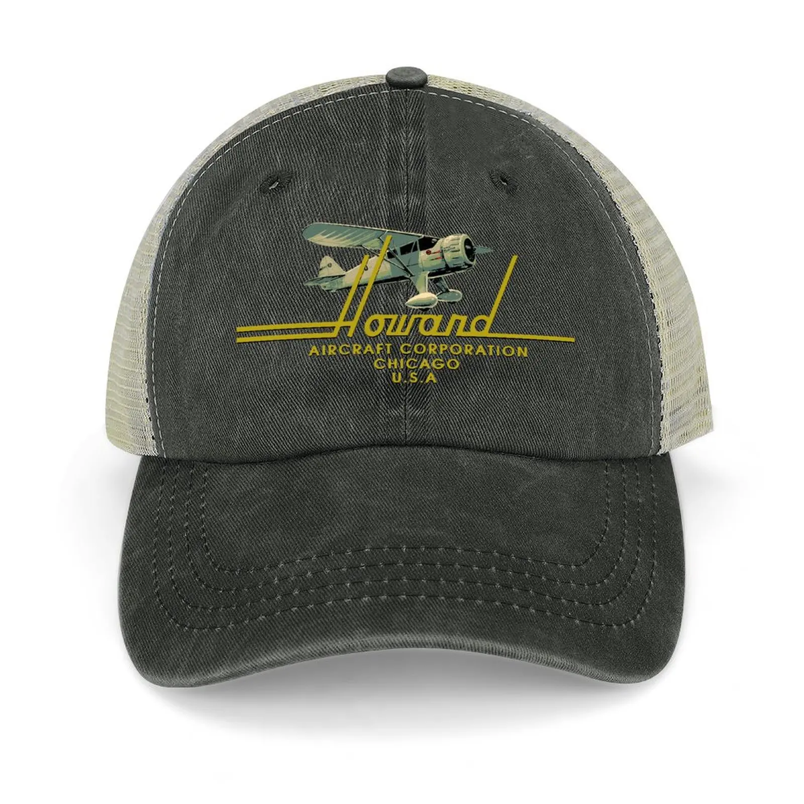 Howard Vintage Aircraft Chicago Baseball Cap Military Cap Man Hip Hop Rave Luxury Man Hat Hats For Women Men's