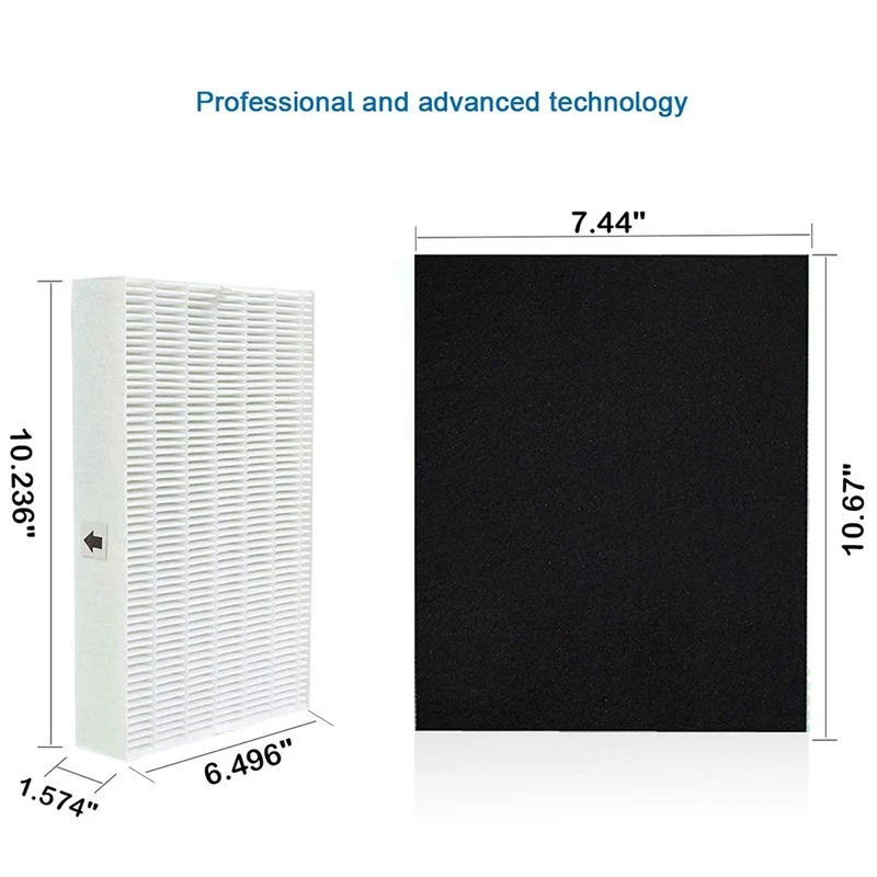 Replacement HEPA Filter With Carbon Pre Filter Suitable For Honeywell HPA100 Air Purifier 1 HEPA + 4 Carbon Filters