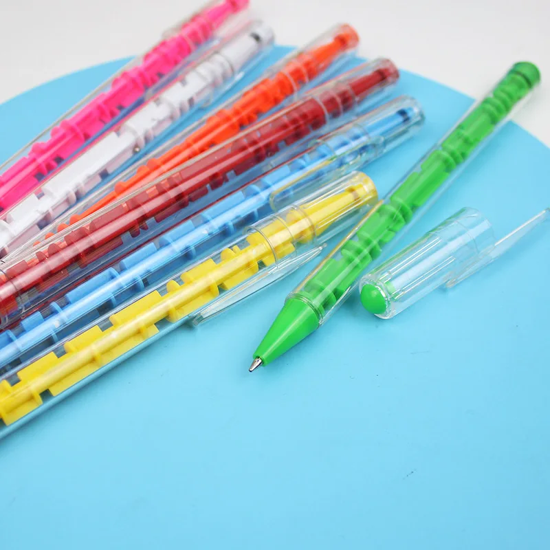 10pcs Novelty Colorful Maze Ballpoint Pen Blue Ink Labyrinth Stationery Students Decompression Toy School Children Party Supply