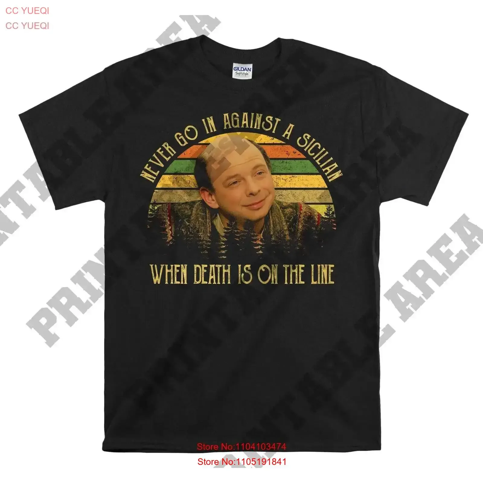 The Princess Bride Vizzini Never Movie T Shirt  vintage Washed Breathable homme Stretched Top For Everyday Wear Versatile