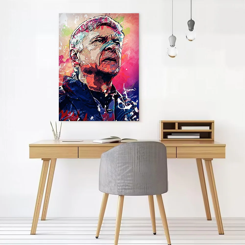 ARSENE WENGER Canvas Poster Wall Art Customizable High Quality Printed Picture for Specialty and Themed Home Decor Living Room