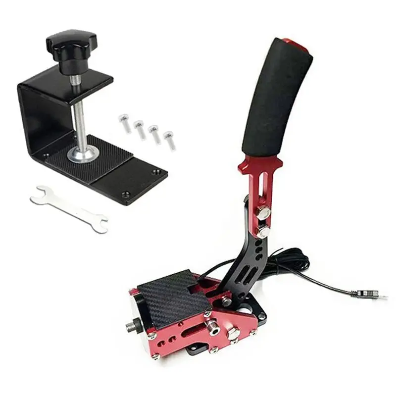 AU28-Game Brake Drift Handbrake Kit USB For PC Steam Fit Most Racing Games Rally SIM Racing Games Handbrake