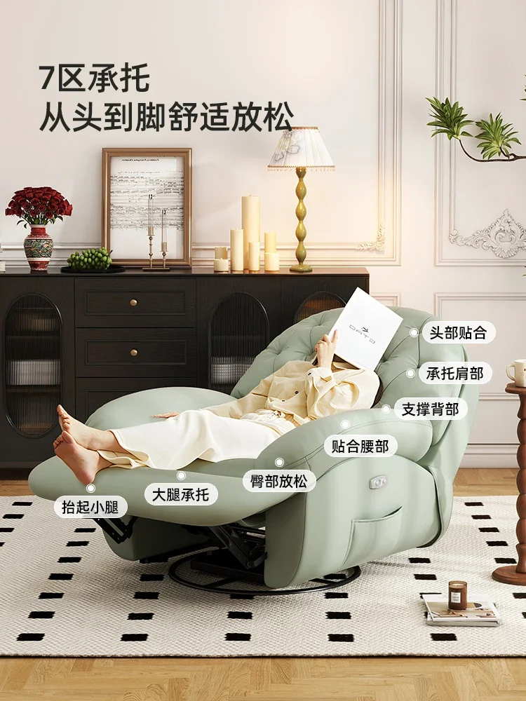 First class space power capsule single sofa, multi-functional massage chair, lazy sofa, sleeping reclining chair, living room