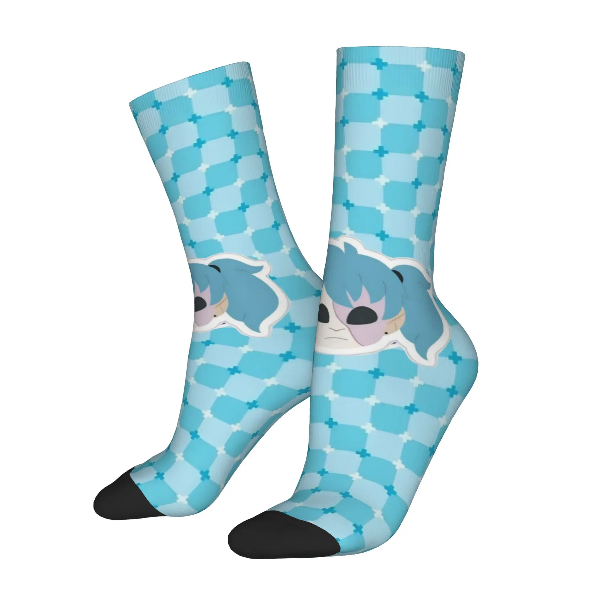 Autumn Winter Colorful Women Men Sally Face Horro Game Socks  Sweat Absorbing Football Socks
